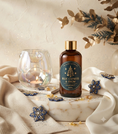 Blue Cypress & Snow Liquid Melt – Signature Collection