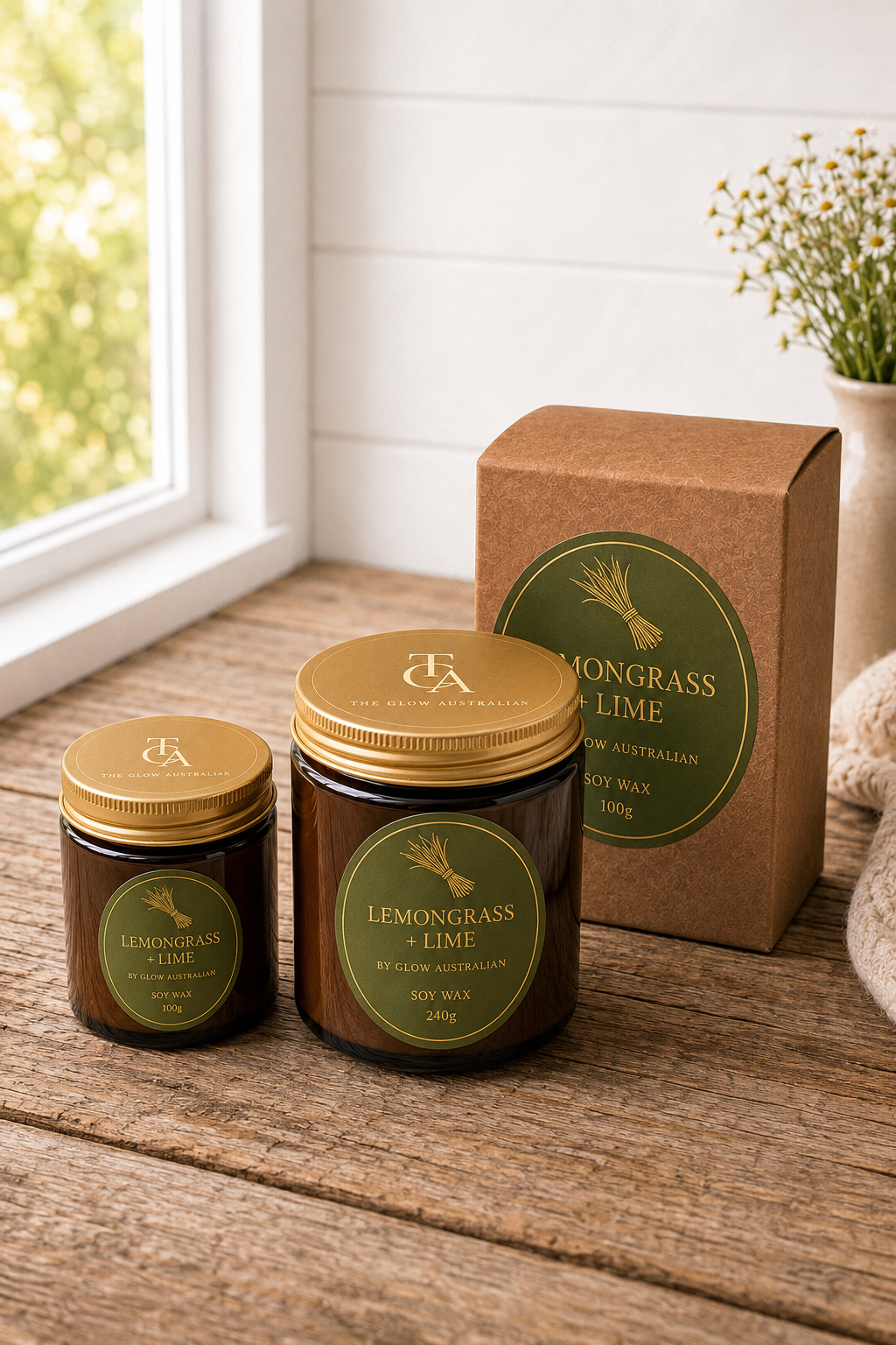 Lemongrass + Lime – 80g Signature Candle