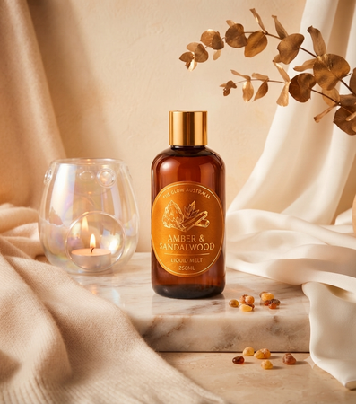 Amber & Sandalwood Liquid Melt – Signature Collection