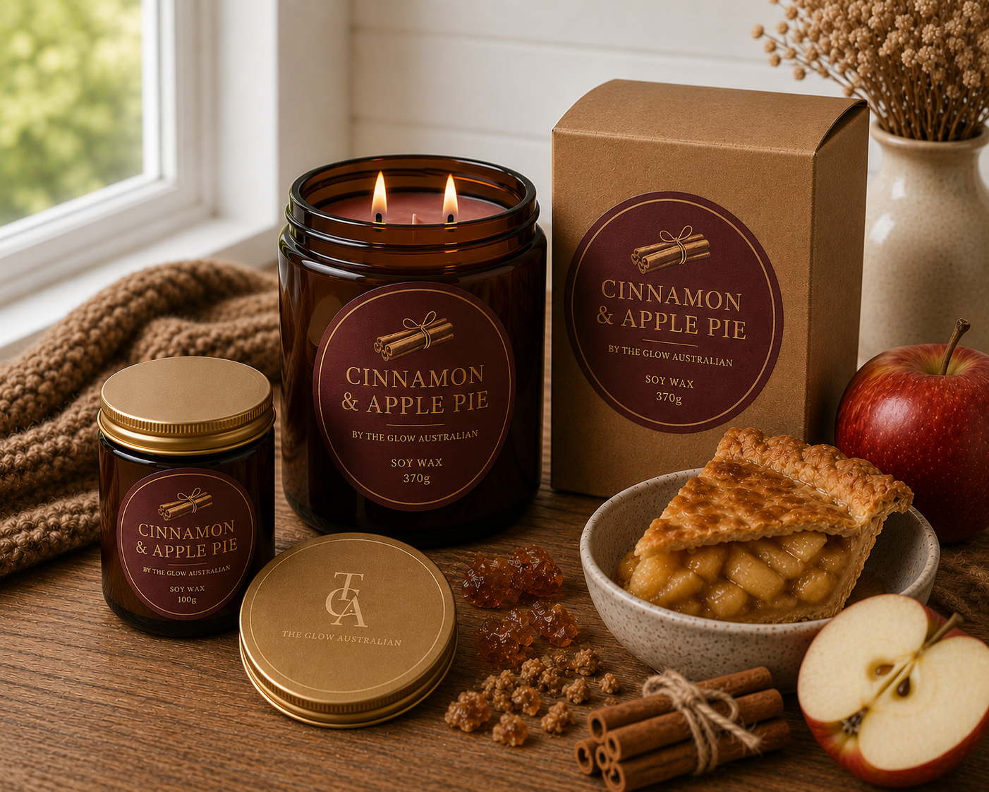 Cinnamon Apple Pie – 80g Signature Candle