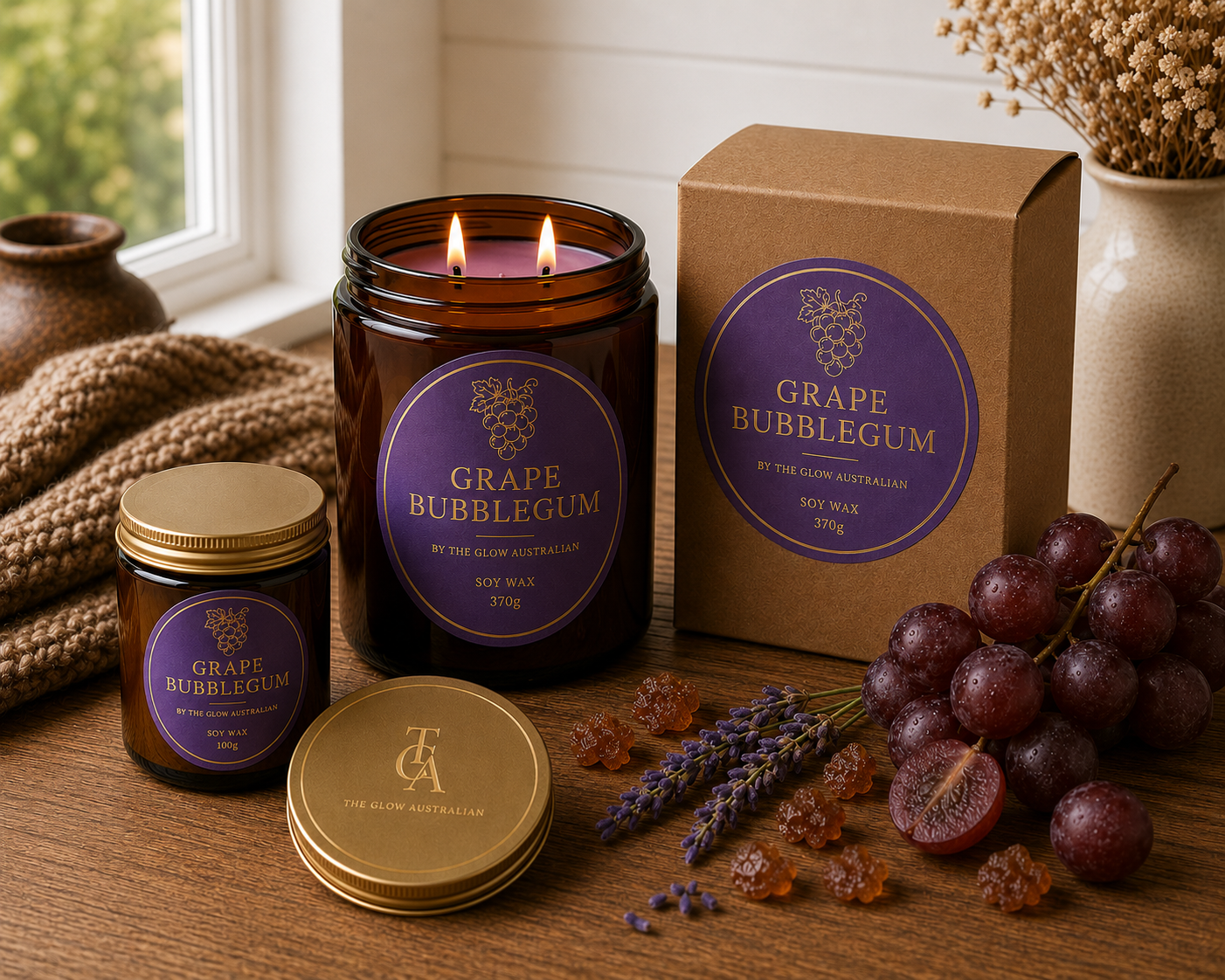 Grape Bubblegum – 80g Signature Candle