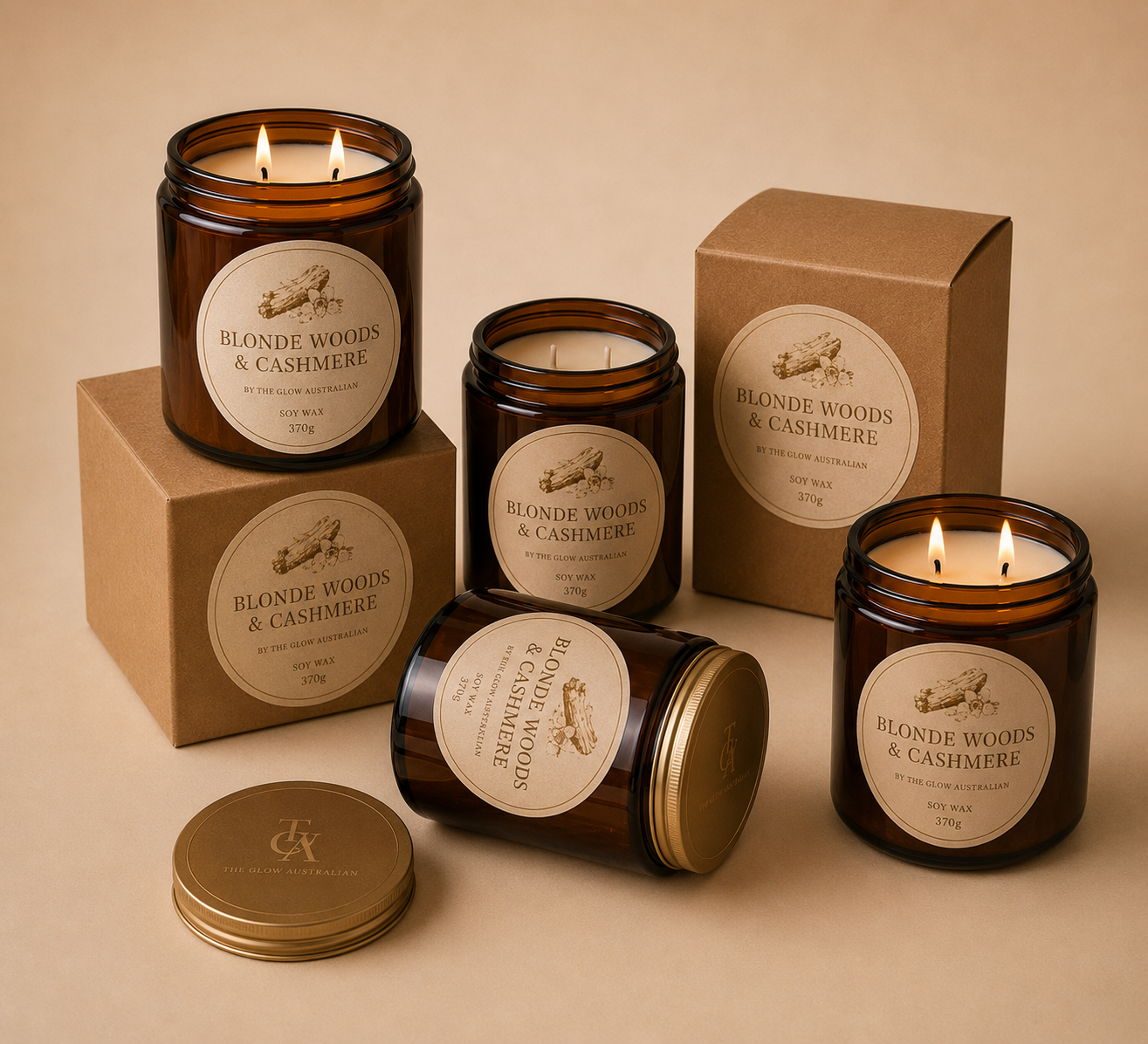 Blonde Woods & Cashmere – 80g Signature Candle