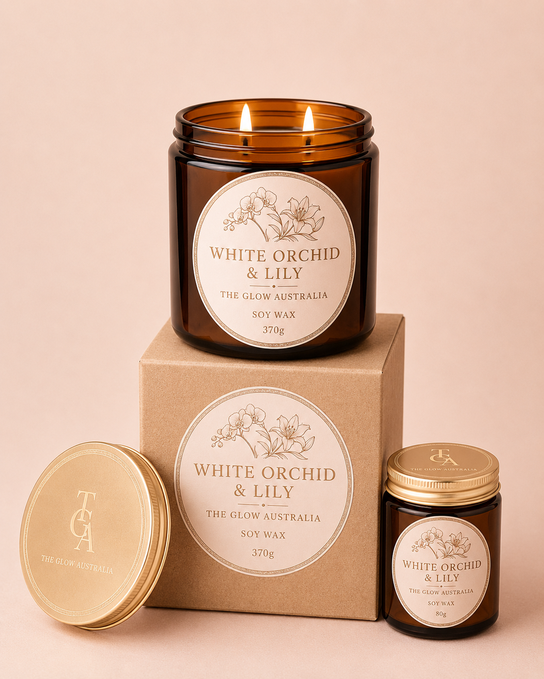 White Orchid & Lily – 80g Signature Candle