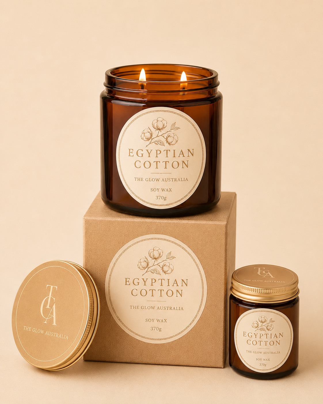 Egyptian Cotton – 370g Signature Candle